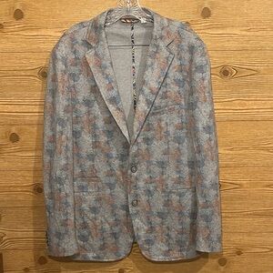 Robert Graham Royal Fortune Blazer Size 46 Multicolor/Gray